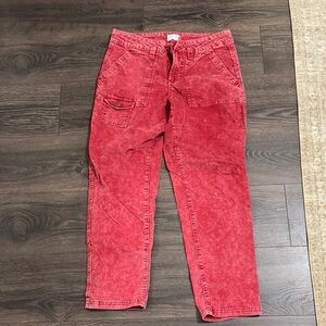 Women’s Red Casual Pants